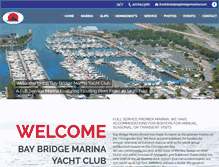 Tablet Screenshot of baybridgemarina.com
